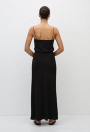 Bias Elastic Skirt - Black - Matteau